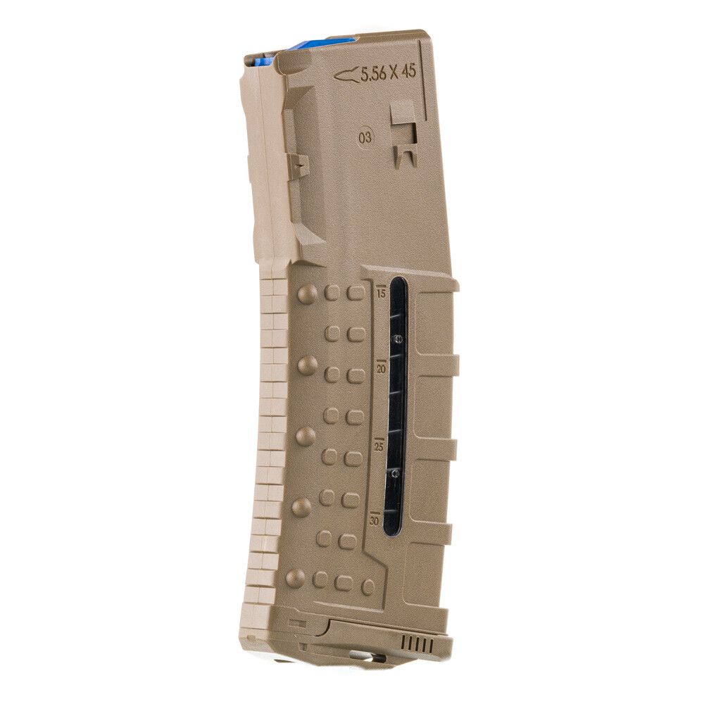 UTG AR-15 .223/5.56 Windows Poly Mag 30 Rd FDE