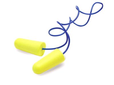 Walker's Blue Corded Neon Green Foam Ear Plugs - 2 Pairs