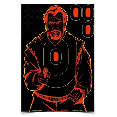 Birchwood Casey Bad Guy Silhouette Target ShootNC 12" x 18" - 100 Pack