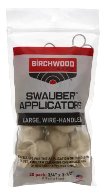 Birchwood Casey Swauber Applicators 20Pack