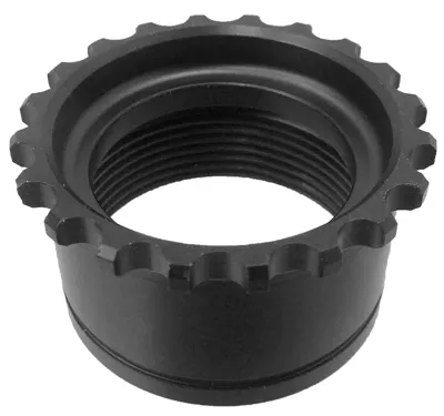 UTG Standard AR15 Steel Barrel Nut, Black