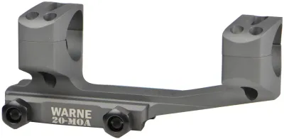 Warne 20MOA Ext. Skeleton 1" Mount Tact Grey