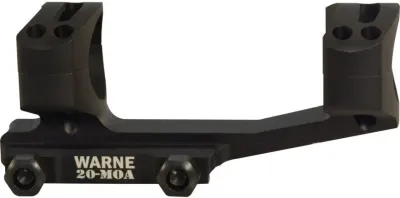 Warne 20MOA Ext. Skeleton 1" Mount Black