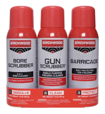 Birchwood Casey 1-2-3 Aerosol Value Kit (3 Tins)