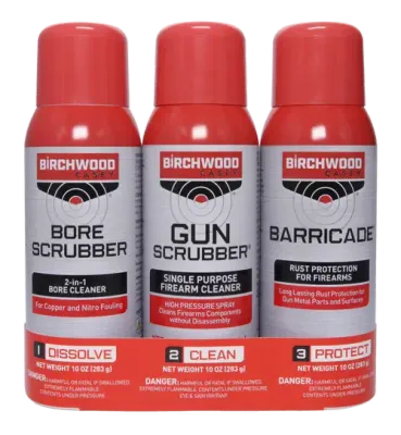 Birchwood Casey 1-2-3 Aerosol Value Kit (3 Tins)