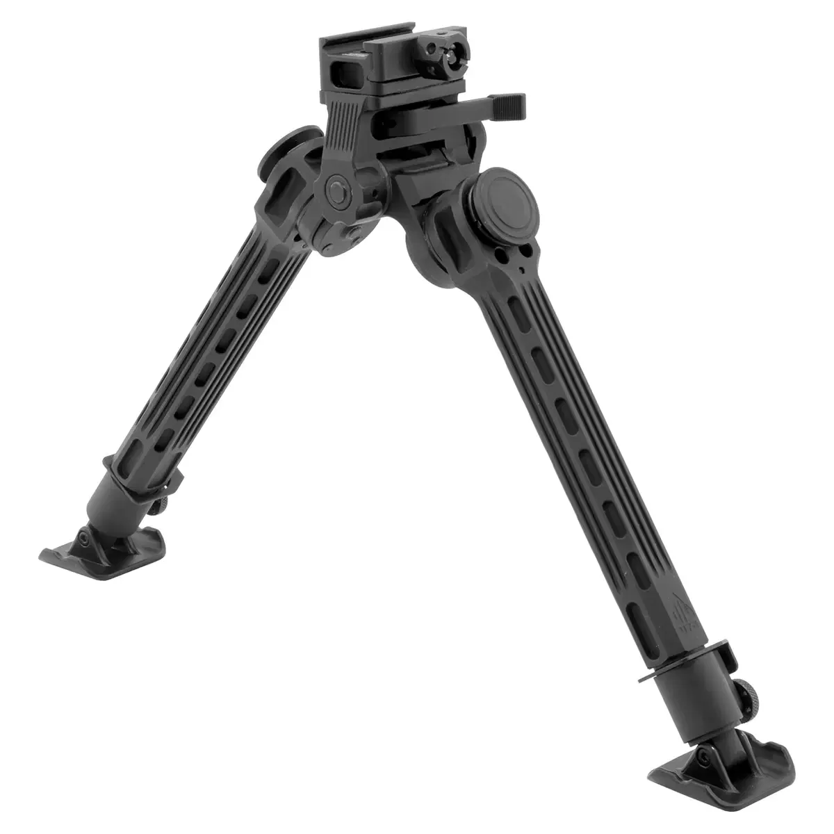 UTG® Big Bore Full Stability Bipod, 9.5"–14.0" Center Height, Picatinny