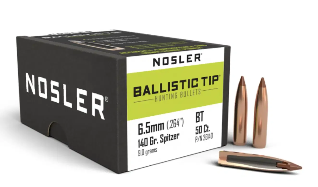 Nosler Ballistic Tip 6.5mm 140Gr Spitzer (50)