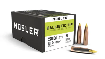 Nosler Ballistic Tip 270Cal 150Gr Spitzer (50)