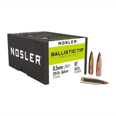 Nosler Ballistic Tip 6.5mm 120Gr Spitzer (50)