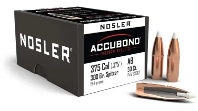 Nosler AccuBond 375Cal 300Gr Spitzer (50)