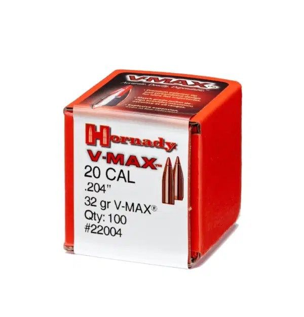 Hornady V-MAX 20 Cal .204 32 gr Rifle Bullets