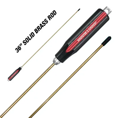 Shooter's Choice 36" Solid Brass Gun Cleaning Rod