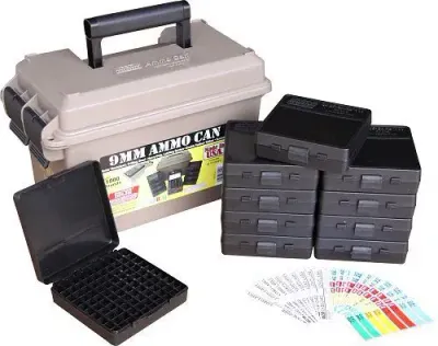 MTM 9mm Ammo Can For 1000 Rd Include 10