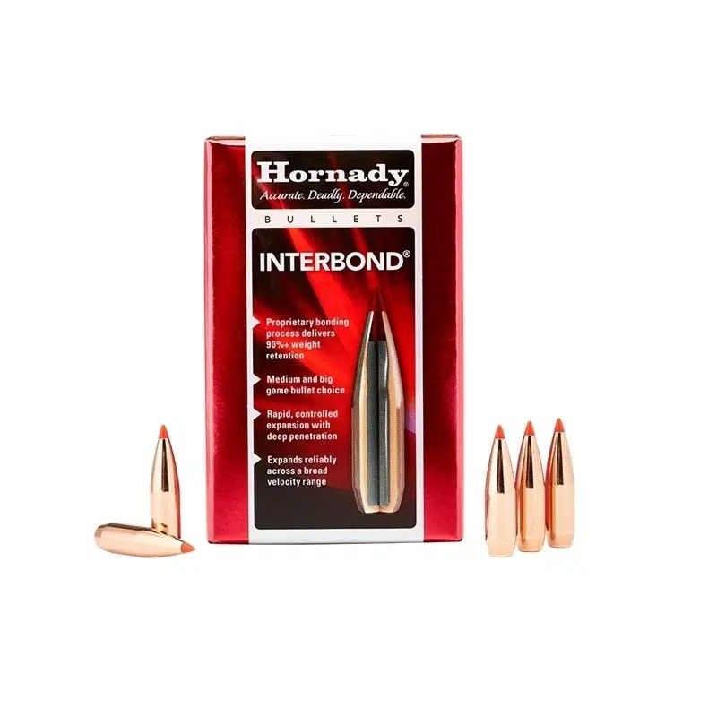 Hornady 25 Cal .257 117 gr InterLock® RN Bullet