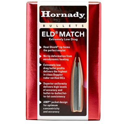 Hornady 22 Cal .224 88 gr ELD Match Bullets (100 Count)