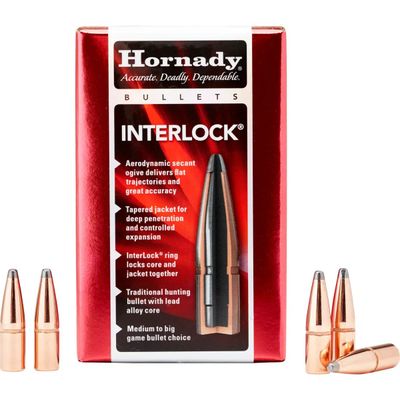 Hornady 338 Cal .338 250 gr InterLock® RN Bullets (100)