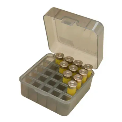 MTM Shotshell Box  25 Rd Dual Gauge Smoke