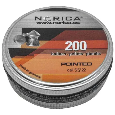 Norica Pointed 5.5mm (.22) 200 Pellets
