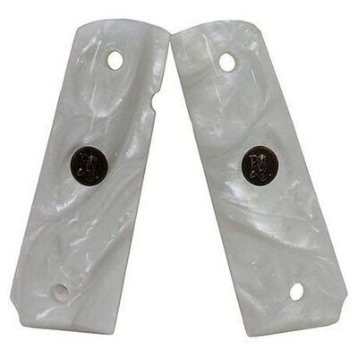 Pachmayr Grips 1911 White Pearl Smooth