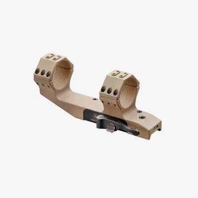 Contessa Simple Black Tactical QR Cantilever Ring Set 30mm FDE