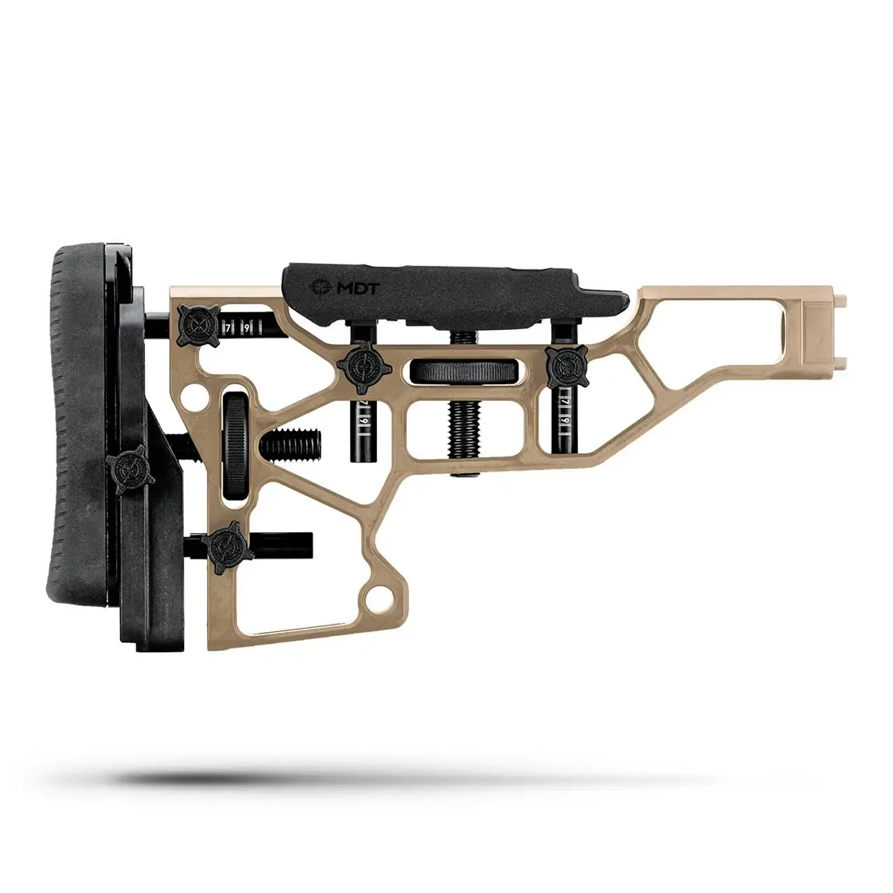 MDT SRS-X Premier Skeleton Rifle Stock - Cerakote FDE
