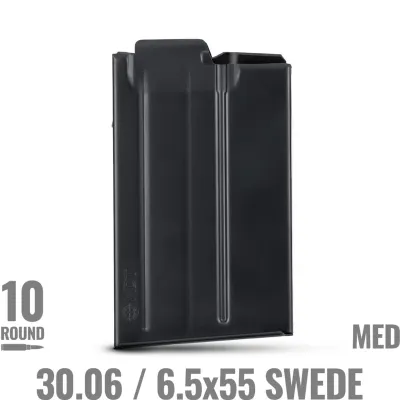 MDT 10 Round Metal Magazine - 30.06 / 6.5x55 Swede / 6.5-284 Norma Black