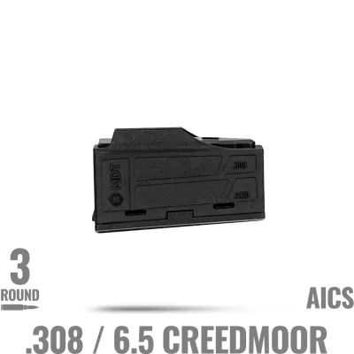 MDT 3 Round Polymer Magazine - .308 / 6.5 Creedmoor Black