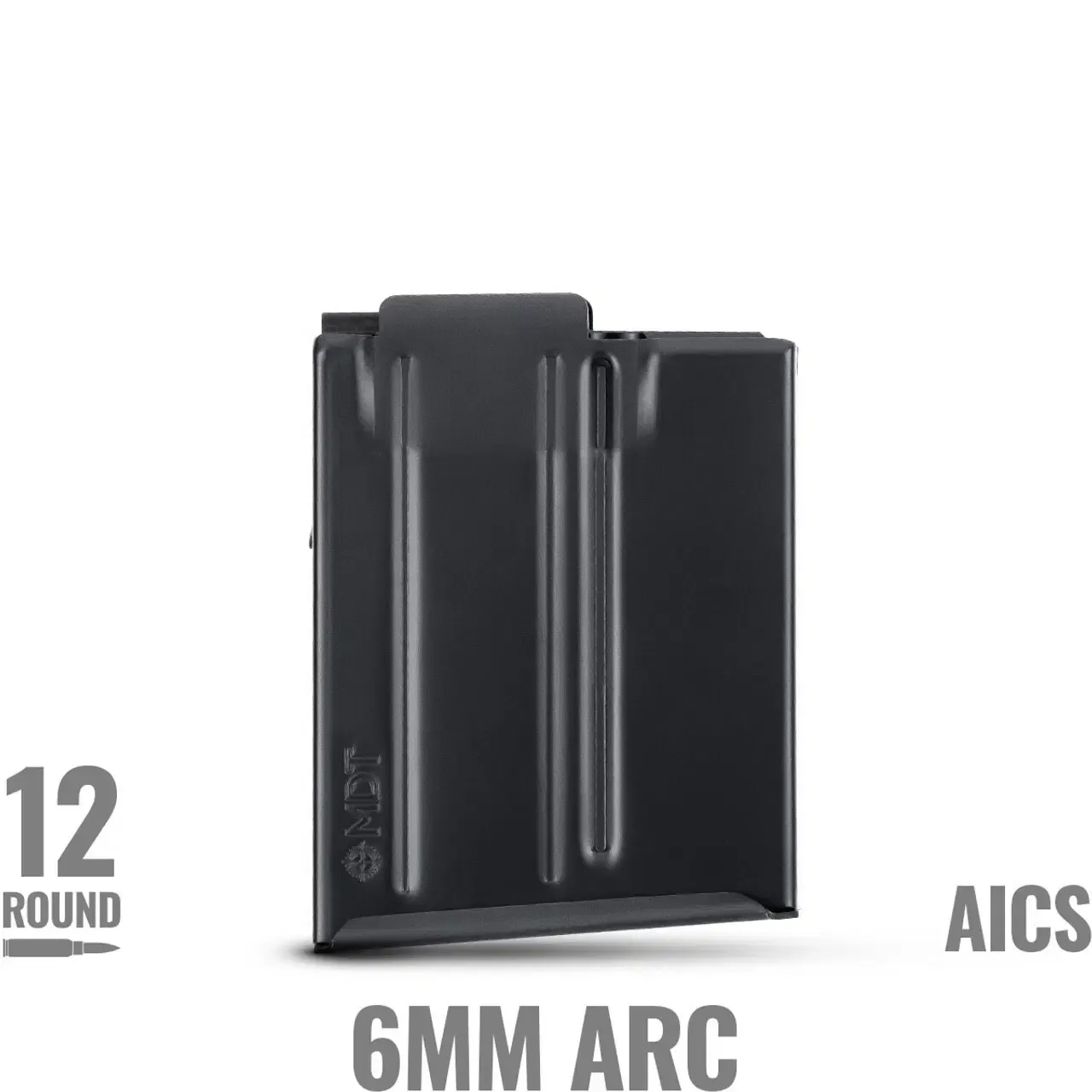 MDT 12 Round Metal Magazine - 6mm ARC Black
