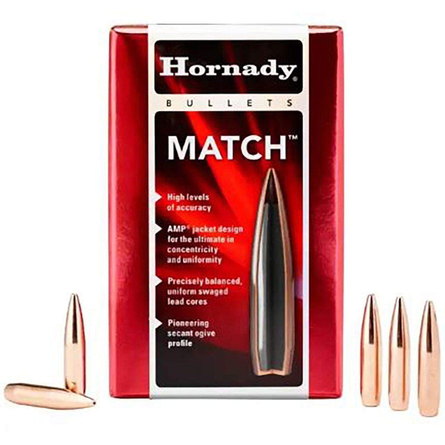 Hornady 22 Cal .224 75 gr BTHP Match Bullets (100 Count)