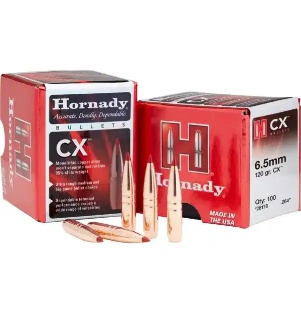 Hornady 270 Cal .277 130 gr CX Bullets (50)