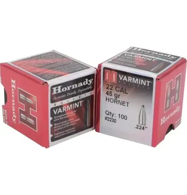 Hornady 22 Cal .224 45 gr HORNET (100)