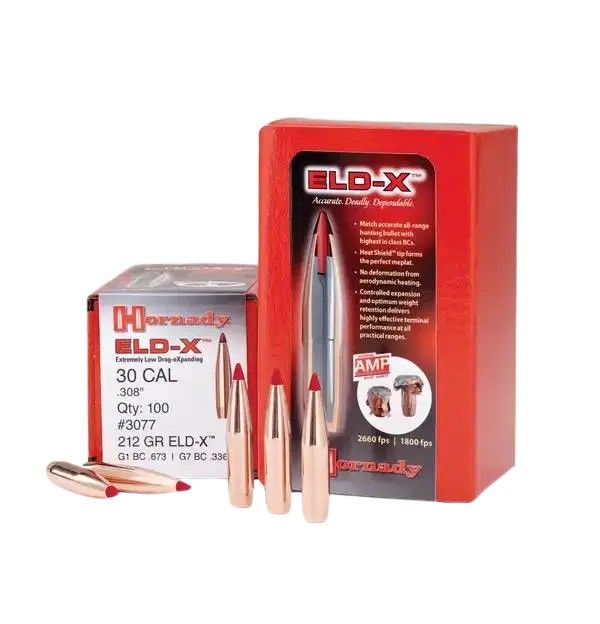 Hornady 30 Cal .308 178 gr ELD-X Bullets (100 Count)