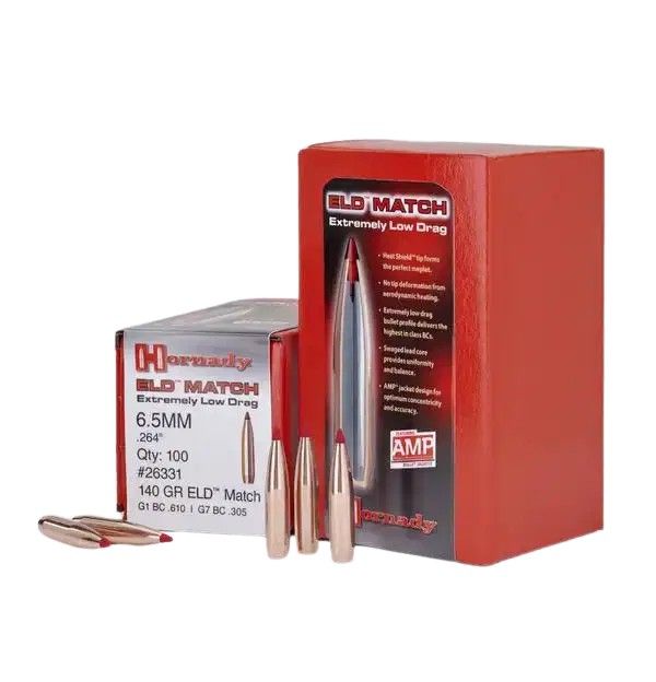 Hornady 30 Cal .308 208 gr ELD Match Bullets (100 Count)