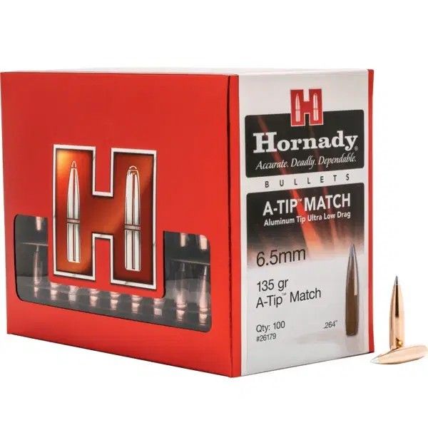 Hornady 6.5mm .264 135 gr A-Tip Match Bullets (100)