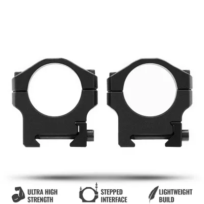 MDT Lightweight Premier Scope Rings 25.4mm - Low (0.820in)