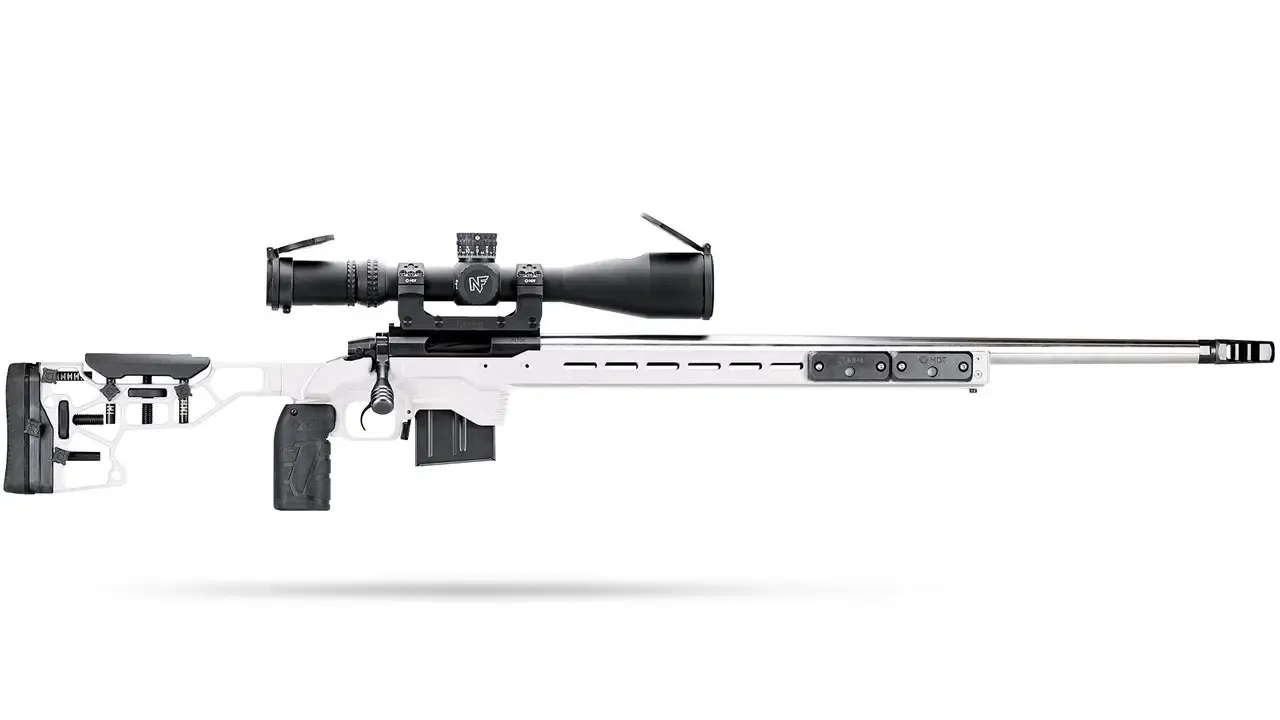 MDT ACC Premier Chassis System - Howa 1500 SA/Weatherby Vanguard SA (White)
