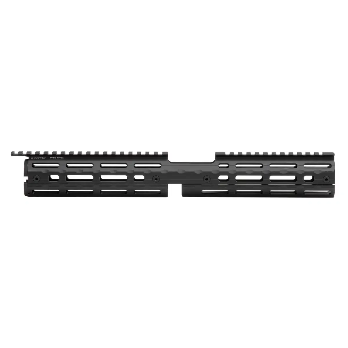 UTG Pro AR15 Super Slim 15" Carbine-Length Drop-In M-LOK Handguard - Extended Top Rail and FSP Cutout