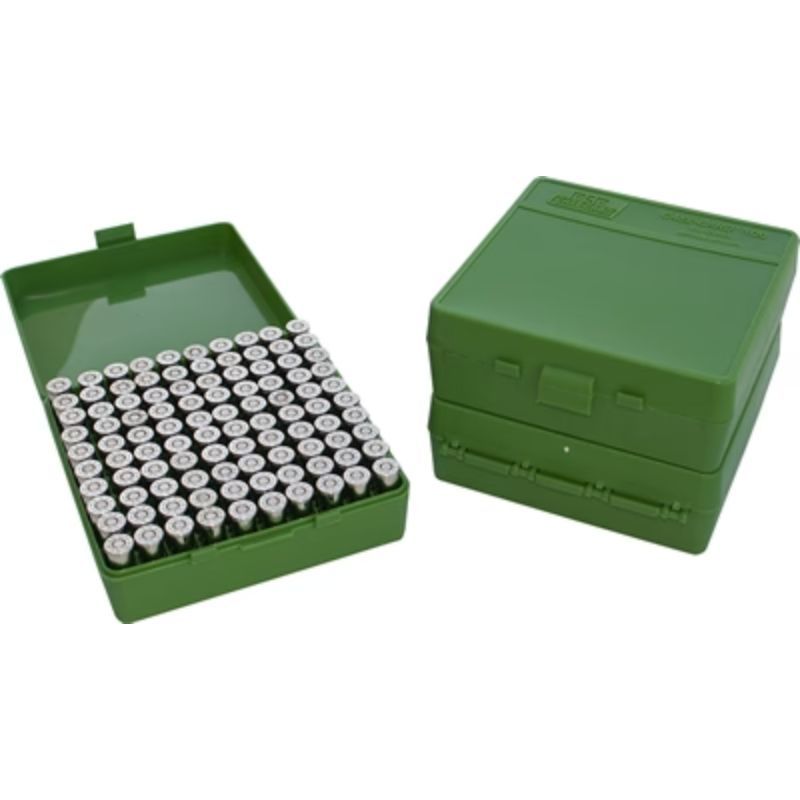 MTM Ammo Box 100 Rd 44 Mag - 45 Lc Green