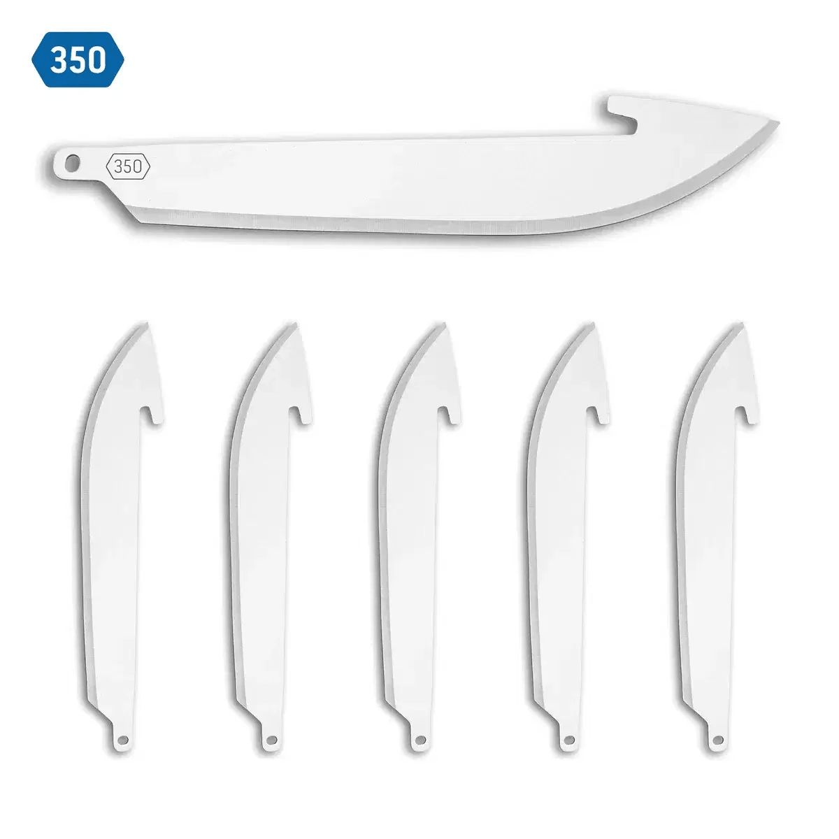 Outdoor Edge 350 (3.5") Drop-Point RazorSafe Replacement Blades 6-Pack