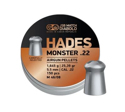 JSB Hades Monster .22/5.5mm (25.39 gr) - 150 Pellets