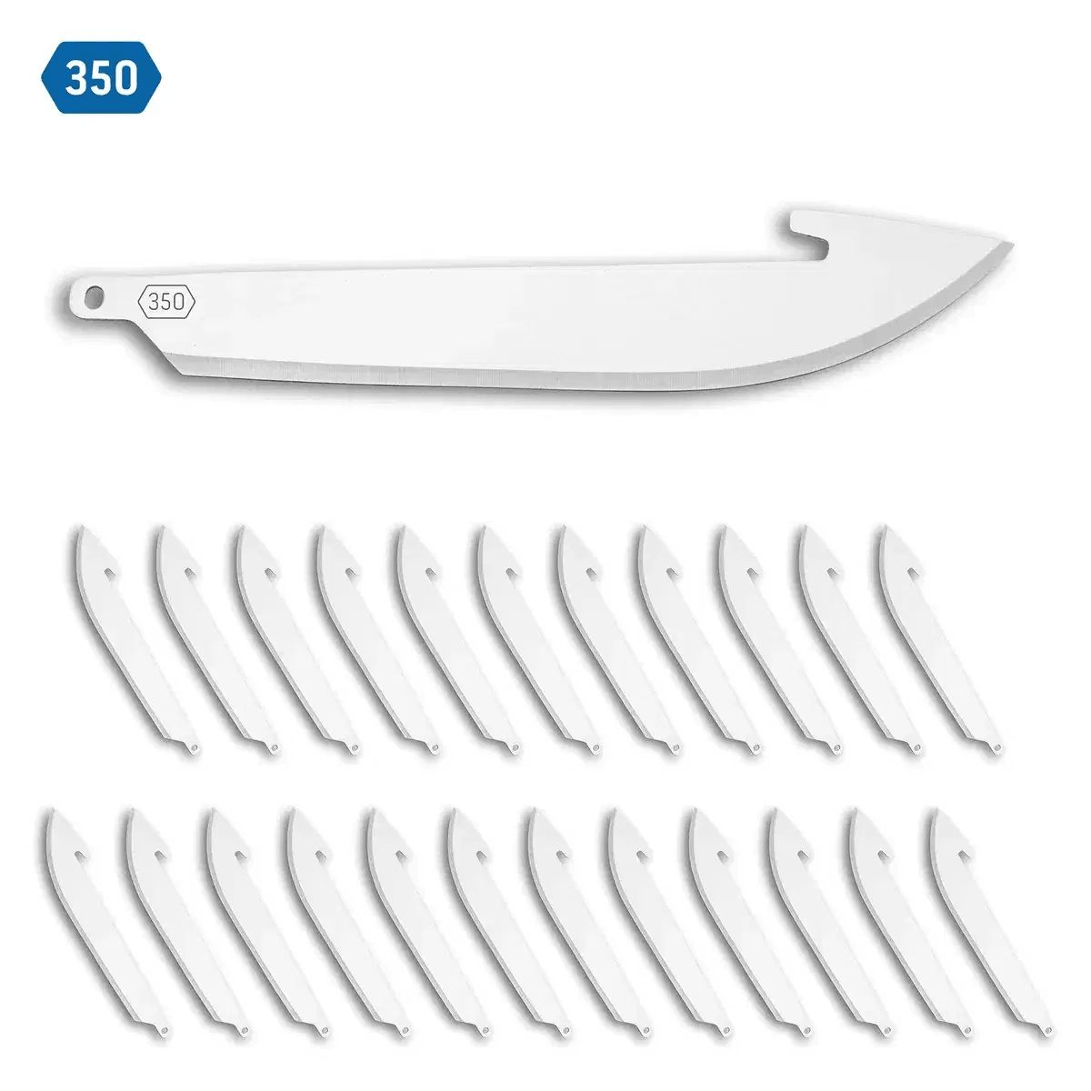 Outdoor Edge 3.5" Drop-Point Replacement Blades 24-Pack