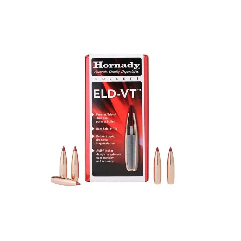Hornady ELD-VT 30 Cal .308 174gr Rifle Bullets