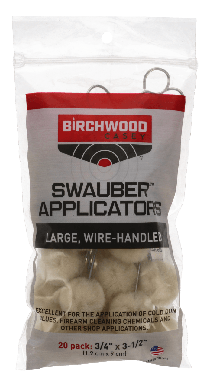 Birchwood Casey Swauber Applicators 20 Pack