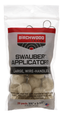 Birchwood Casey Swauber Applicators 20 Pack