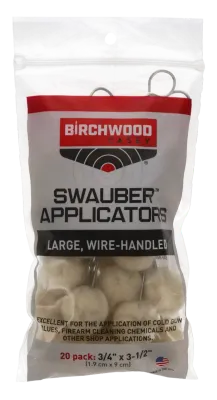 Birchwood Casey Swauber Applicators 20 Pack