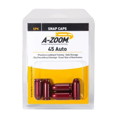 A-Zoom 45 ACP Precision Pistol Snap Caps 5Pack