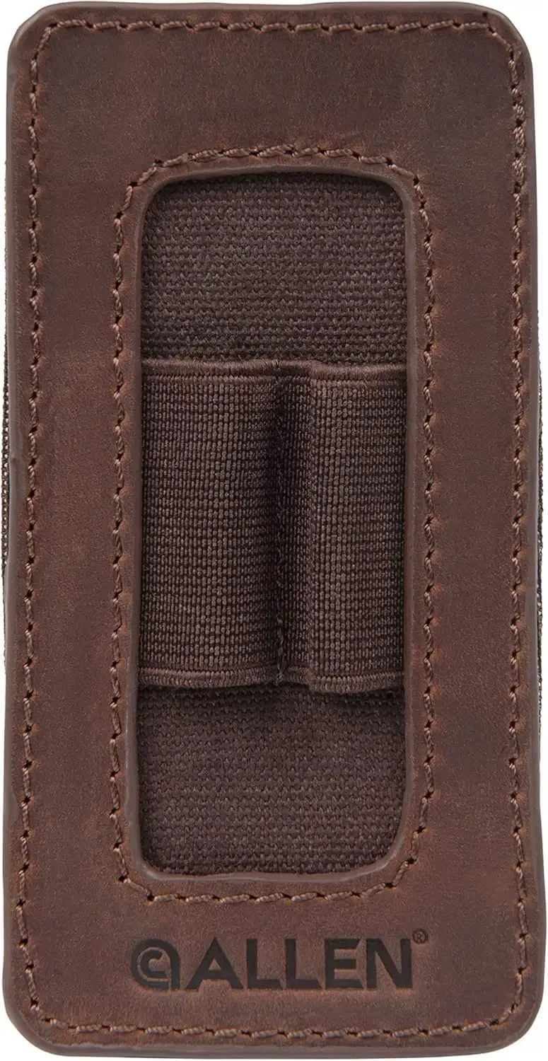 Allen Castle Rock Forend Ammo Holder, Brown Leather 2 Rounds