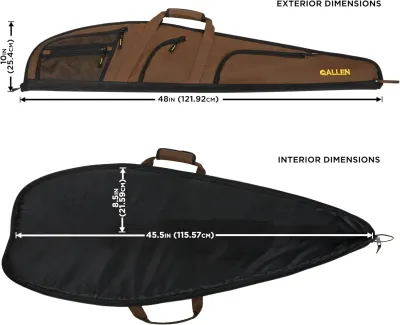 Allen Daytona Shotgun and Rifle Case - 46" Soft Gun Bag, Mocha