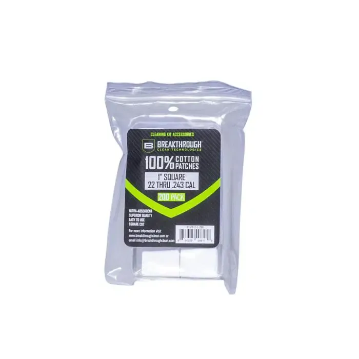 Breakthrough Cotton Patches 1" Square 200s