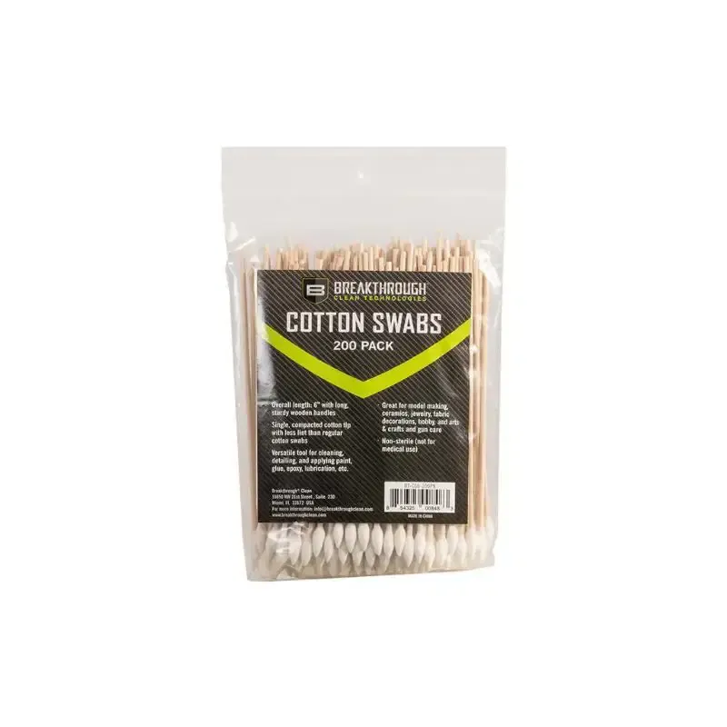 Breakthrough 6" Cotton Swabs 200-Pack